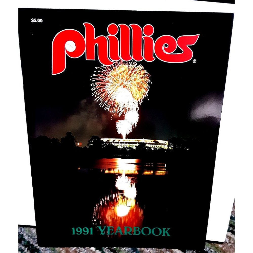 1991 Philadelphia Phillies Yearbook Daulton Kruk